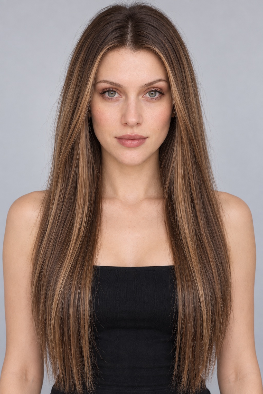 Ultra-Breathable Brown Ombre Sleek Lengths — Handmade Large-Area Lace Wig L