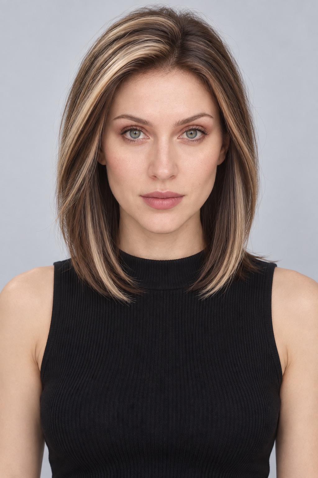 Ultra-Breathable Highlighted Side-Part Bob — Handmade Large-Area Lace Wig L