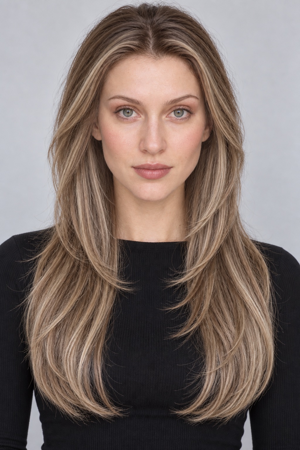 Ultra-Breathable Ash Highlight Feathered Layers — Handmade Large-Area Lace Wig L