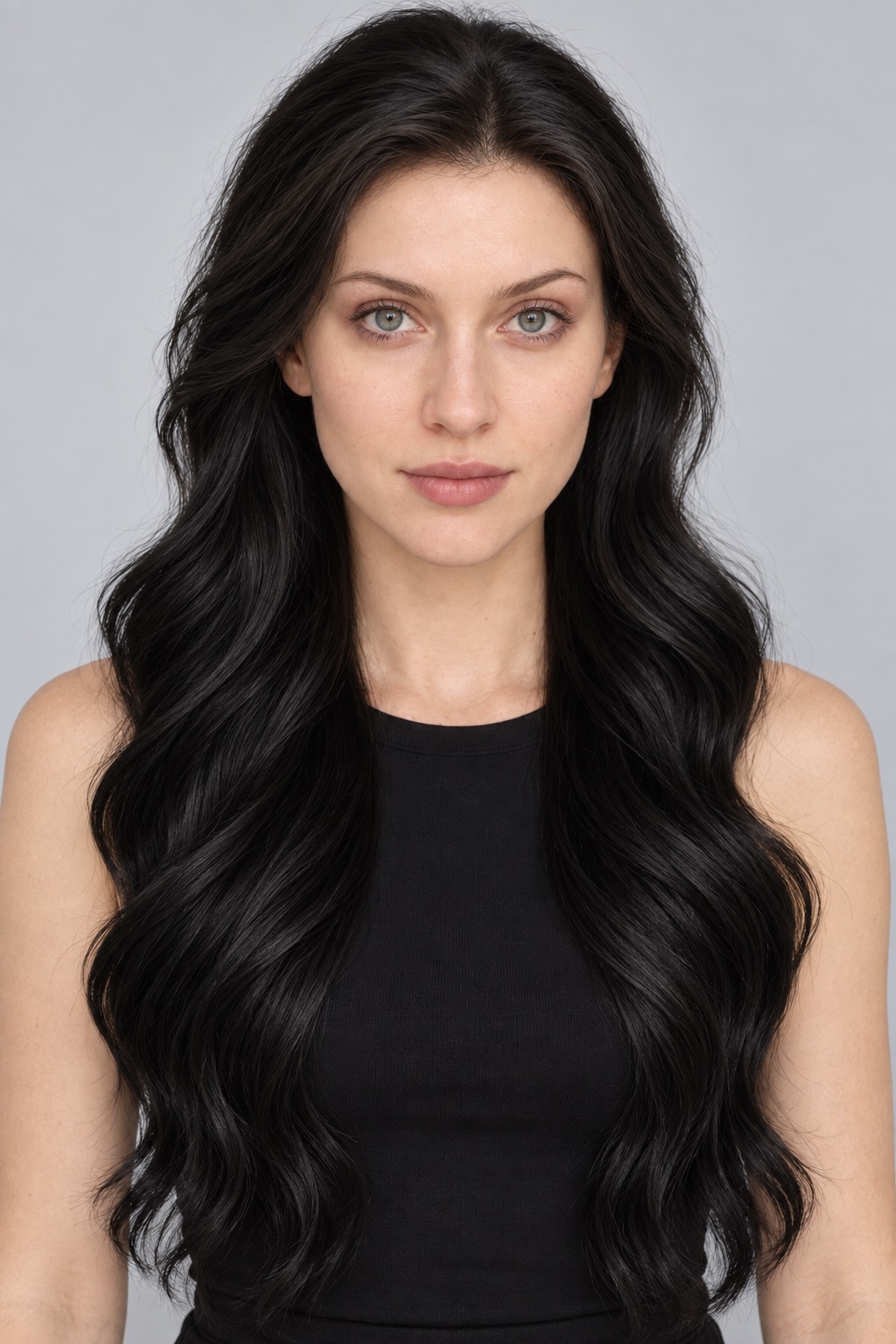 Ultra-Breathable Midnight Long Body Waves — Handmade Large-Area Lace Wig L