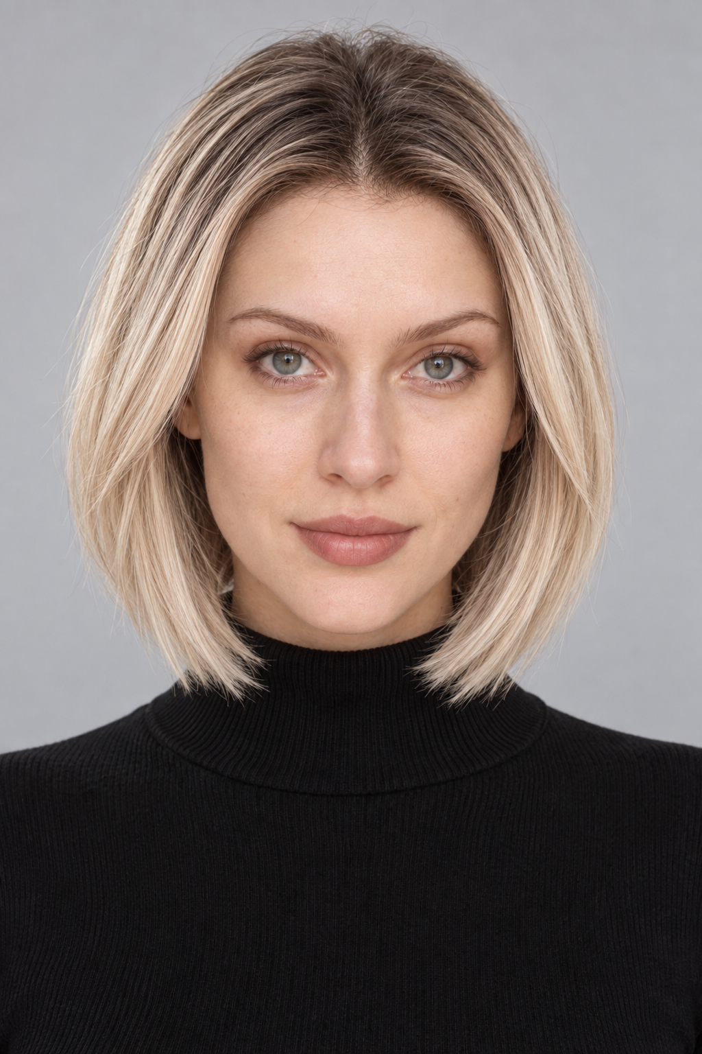 Aurora — Ultra-Breathable Golden Layered Lace Wig — Rooted Blonde Short Bob