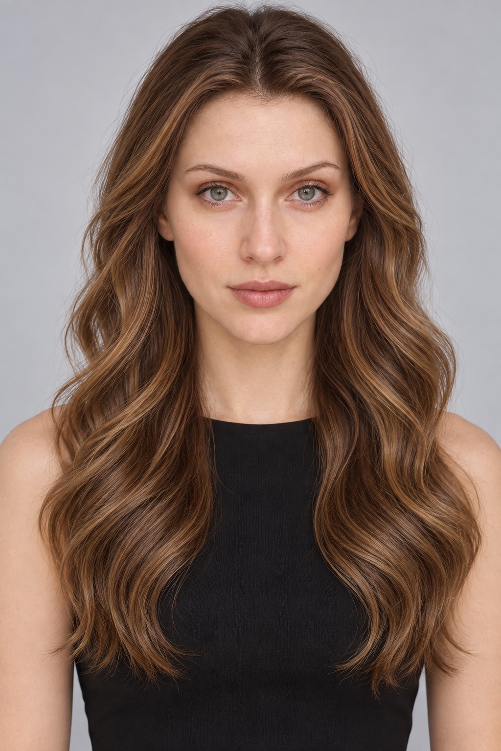 Ultra-Breathable Caramel Soft Wave Lob — Handmade Large-Area Lace Wig L