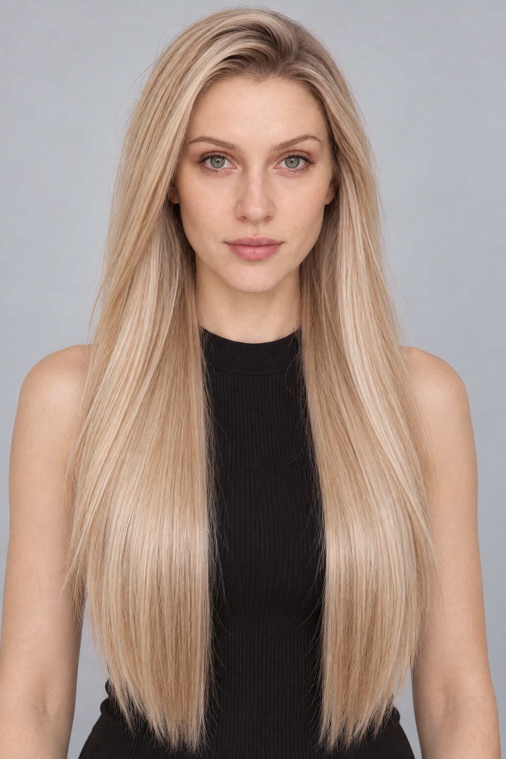 Ultra-Breathable Golden Blonde Long Straight — Handmade Large-Area Lace Wig L