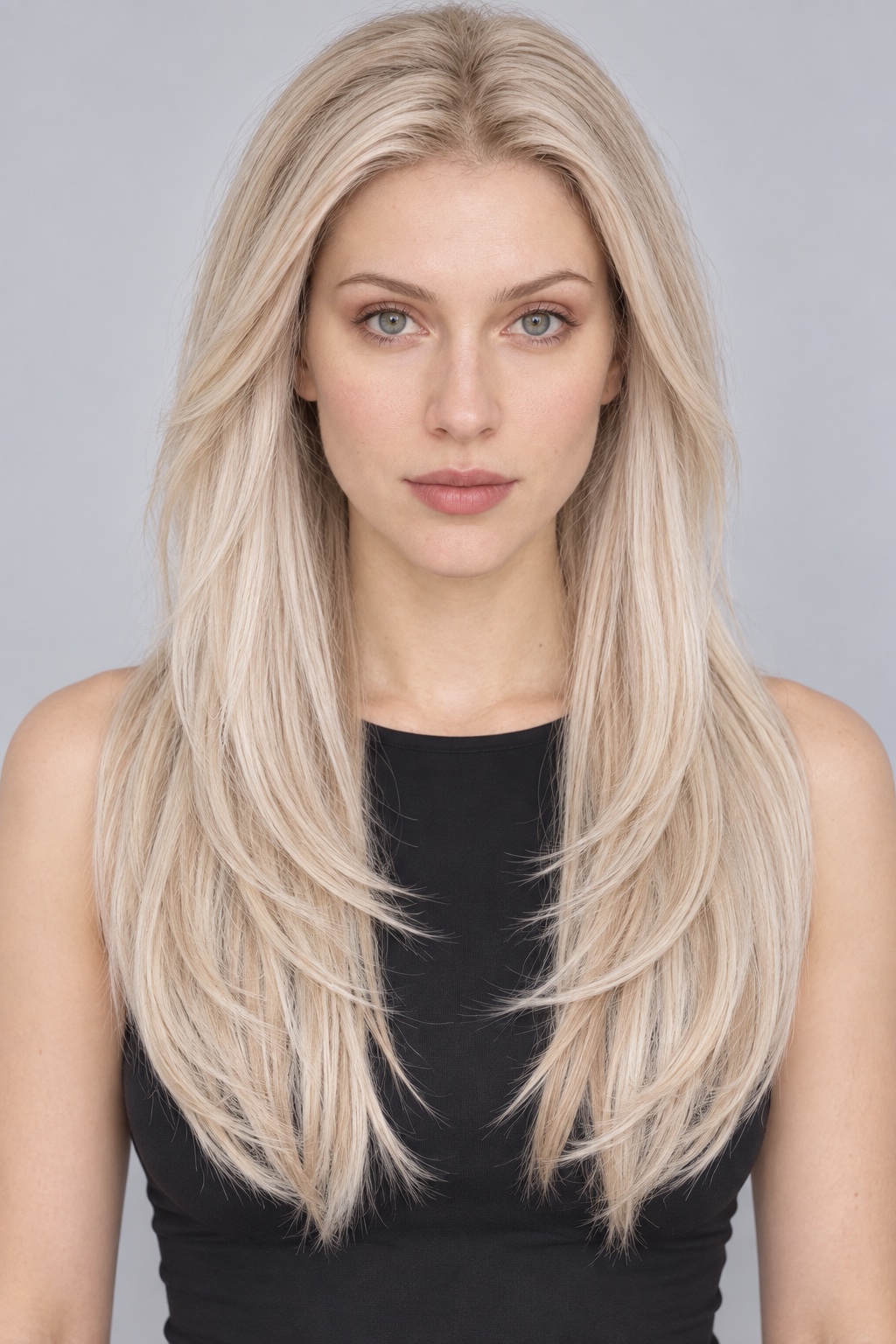 Ultra-Breathable Platinum Feathered Lengths — Handmade Large-Area Lace Wig L