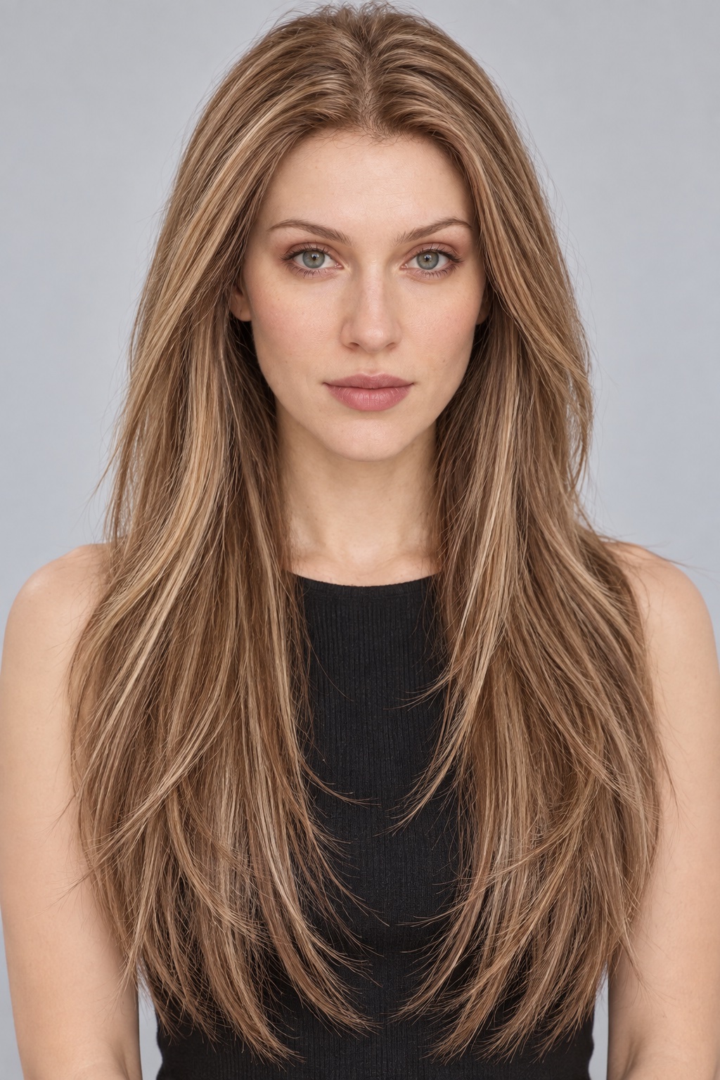 Ultra-Breathable Toffee Wispy Layers — Handmade Large-Area Lace Wig L