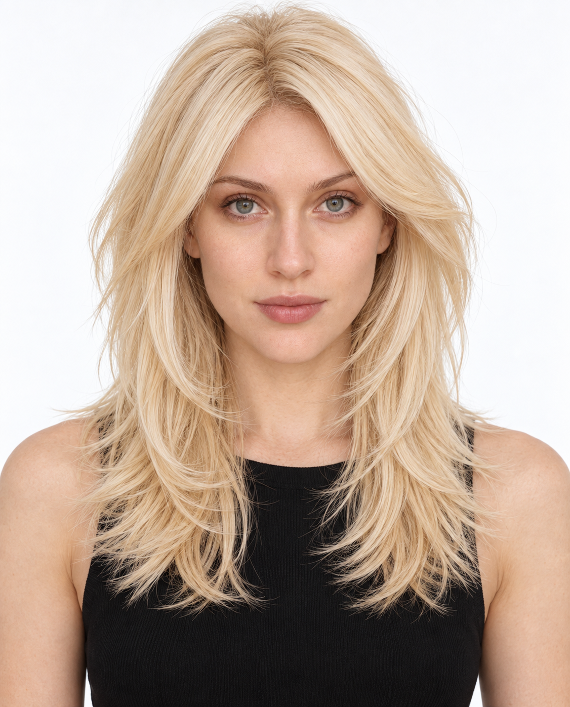 Golden Blonde 14-Inch Human Hair Mono-Base Topper