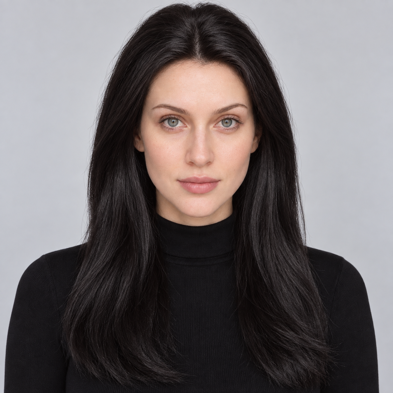 Ultra-Breathable Natural Blend Human Hair Crown Topper — Natural Black