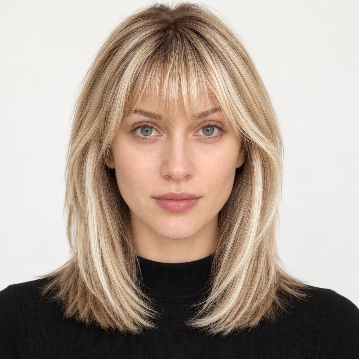 Ultra-Breathable Fully Hand-Tied Swiss Lace Human Hair Topper — Blonde Highlights