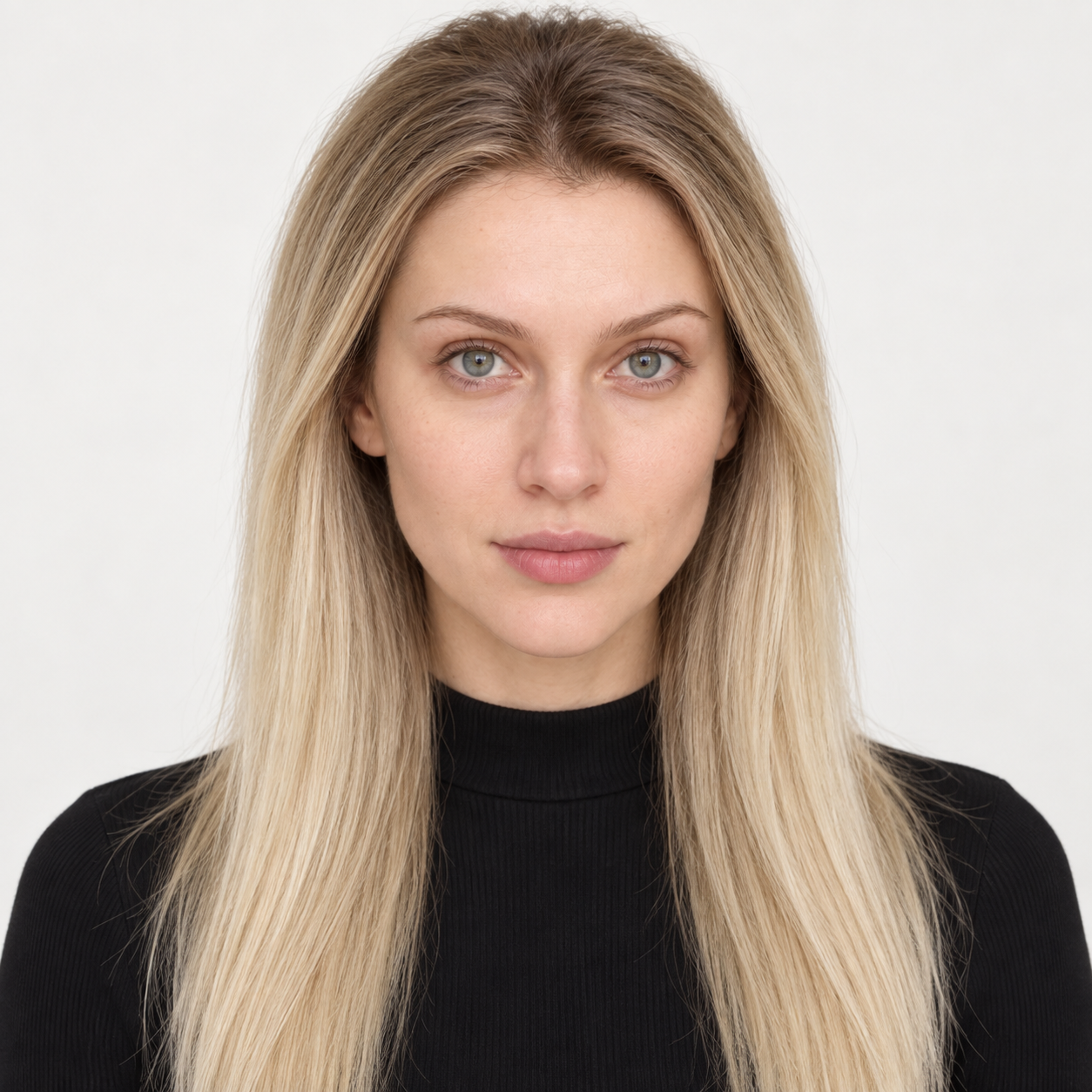 Ultra-Breathable Fully Hand-Tied Mono Human Hair Topper — Rooted Light Blonde