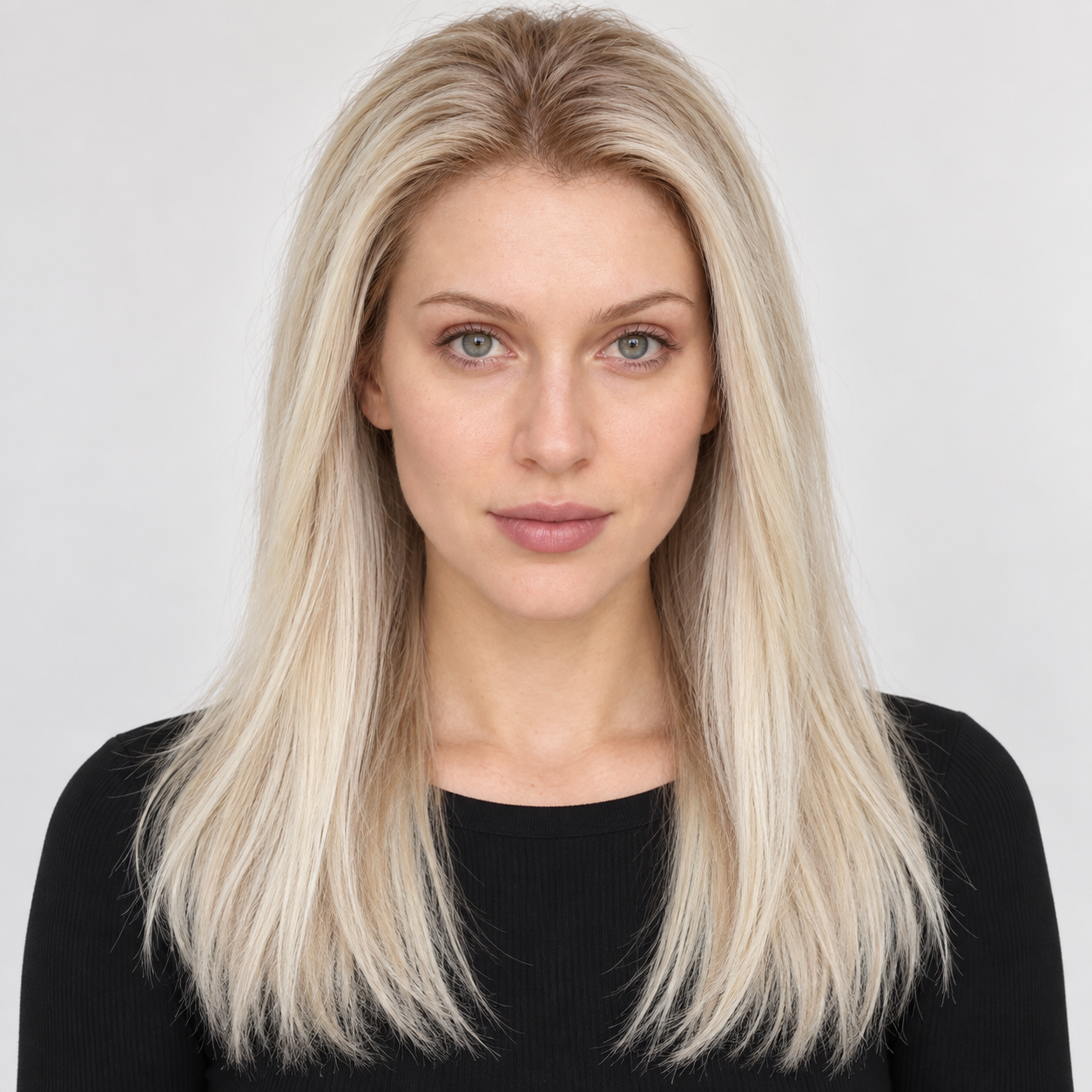 Ultra-Breathable Hand-Tied Lace Human Hair — Long Styles — Rooted Light Blonde — 16 inches