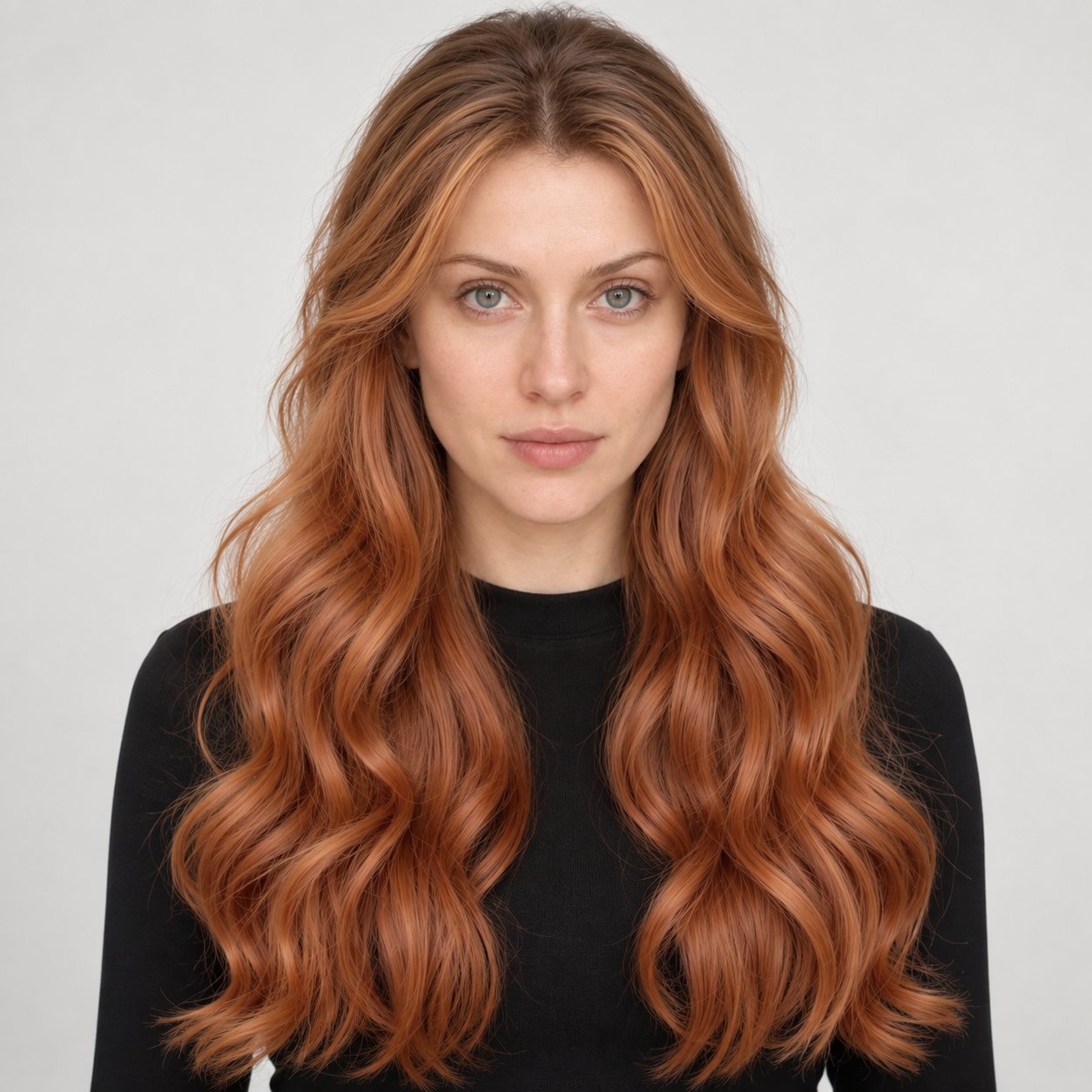 Soft Rooted Waves Synthetic Wig — Special Offers — Rooted Copper Orange