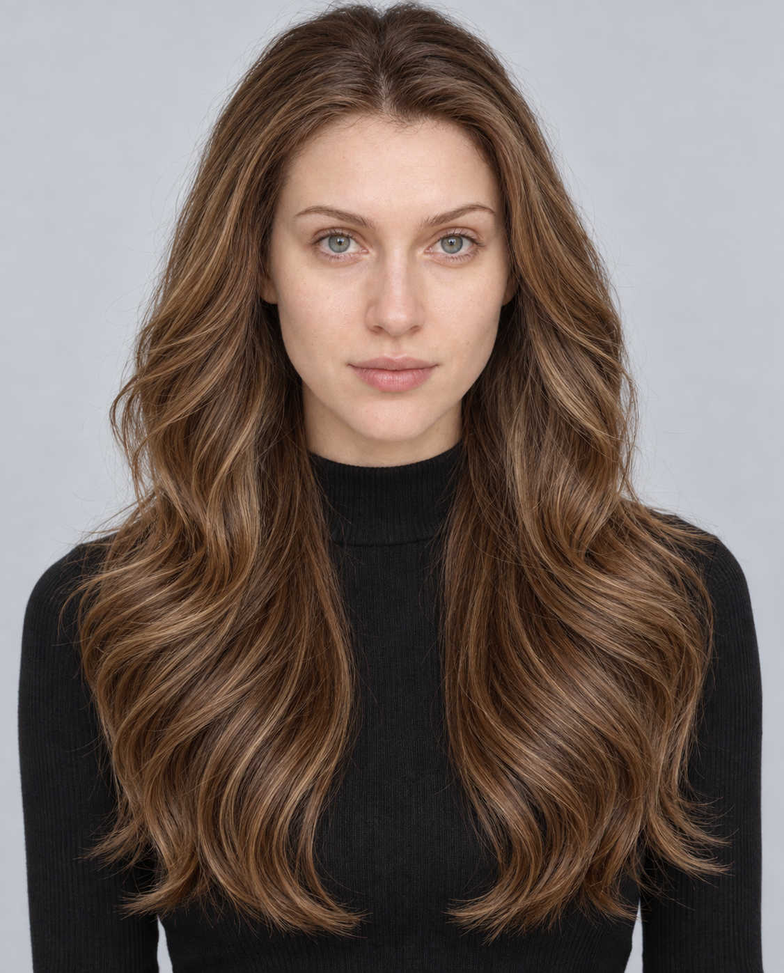 Aurelia — Ultra-Breathable Rooted Waves Lace Wig — Gradient Brown