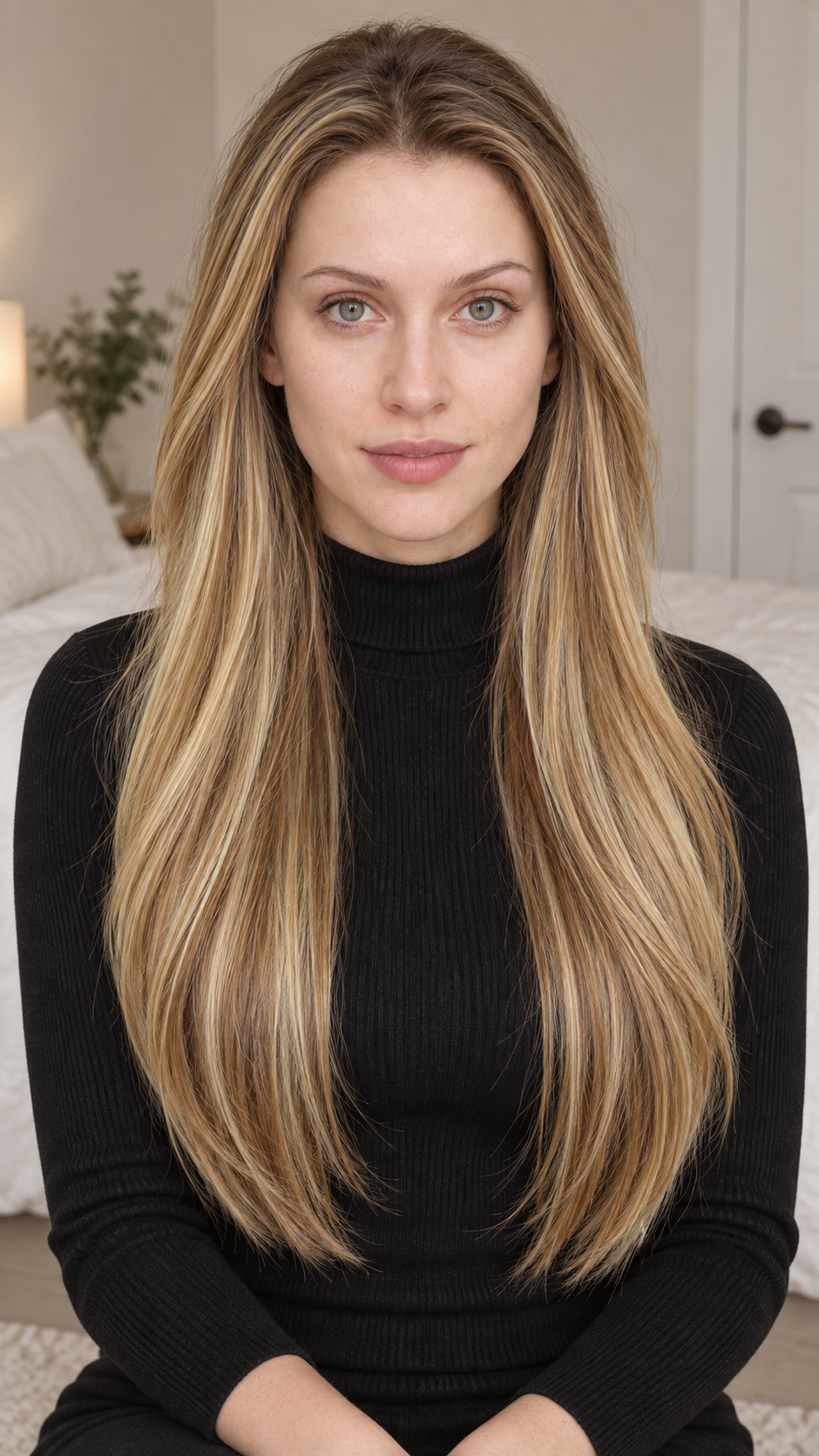 Solene — Ultra-Breathable Golden Straight Lace Wig